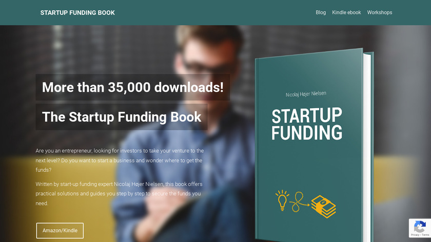 Startup Funding Book Landing Page