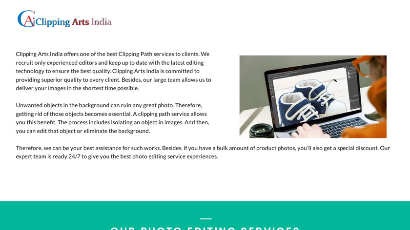 Clipping Arts India Landing Page