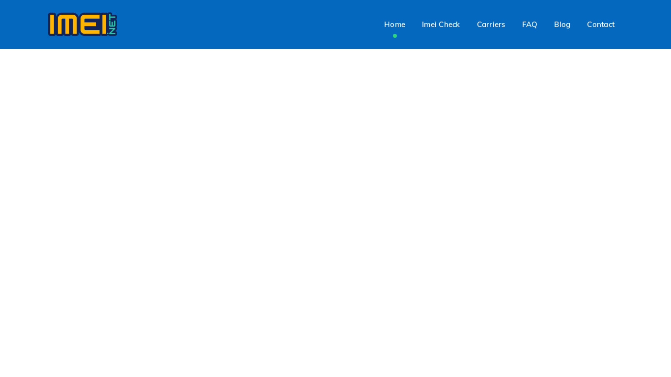 IMEI.NET Landing page