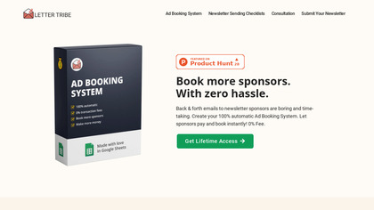 Google Sheets Ad Booking System image