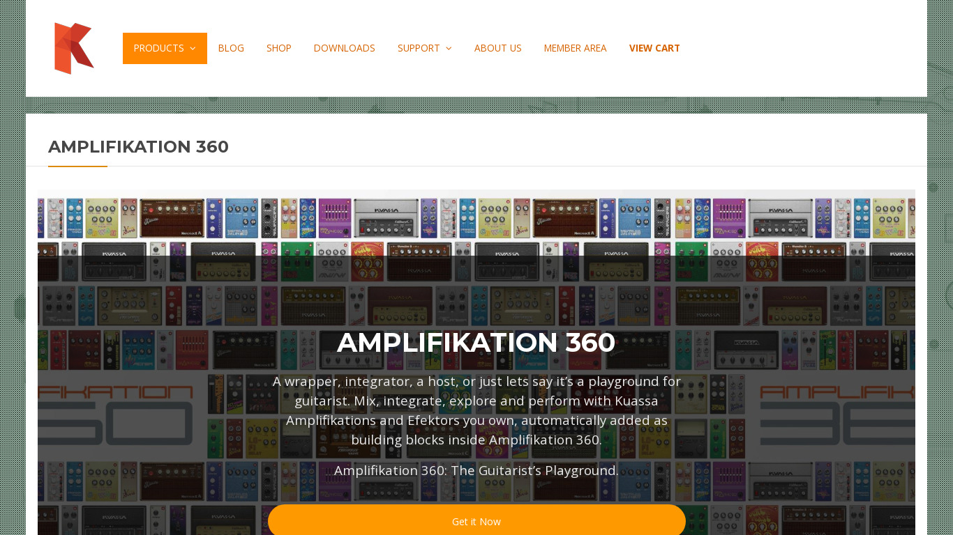 Amplifikation 360 Landing page
