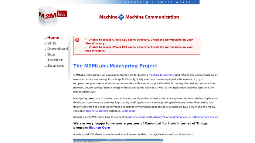 M2MLabs Landing Page