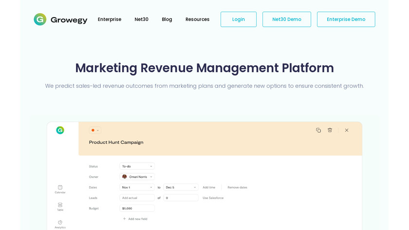 Growegy Landing Page