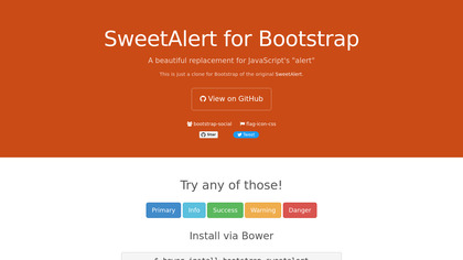 SweetAlert for Bootstrap image