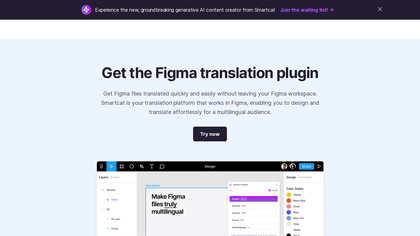 Smartcat Translator for Figma image