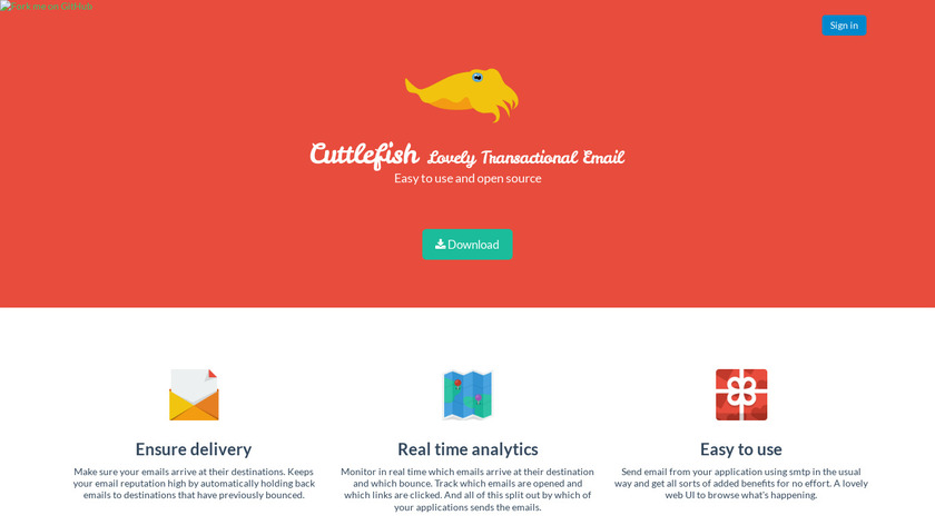 Cuttlefish.io Landing Page