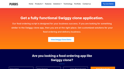 Purbis Swiggy Clone image