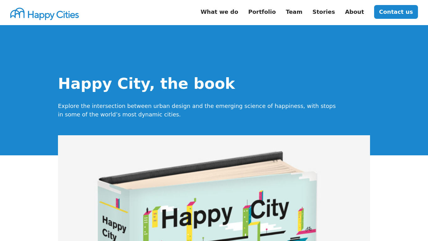 Happy City Landing page