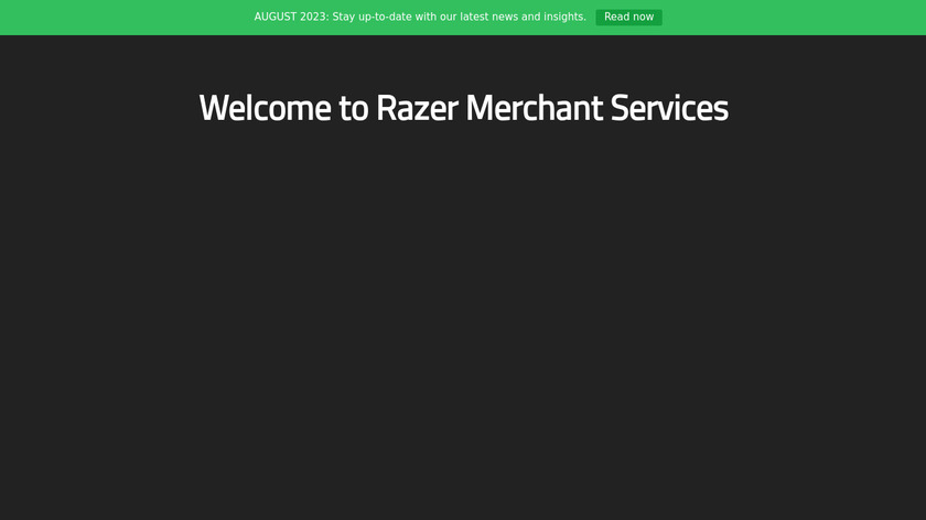 Razer Merchant Services Landing Page