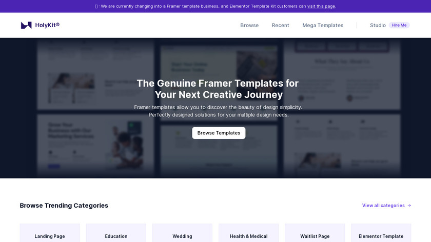 Holykit Landing Page