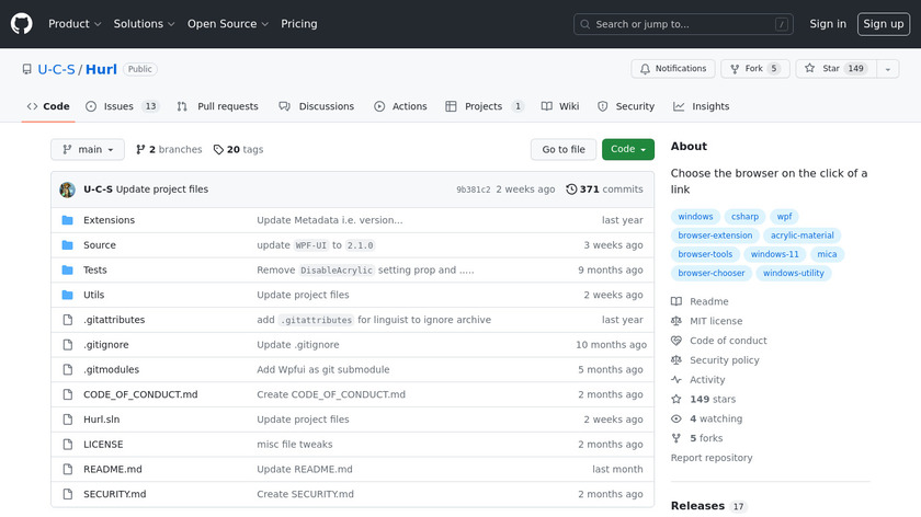 Hurl - Choose a Browser Landing Page