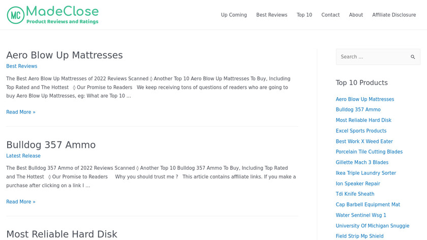 Made Close Landing Page