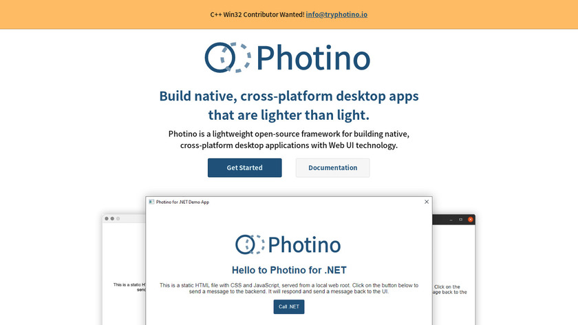 Photino Landing Page