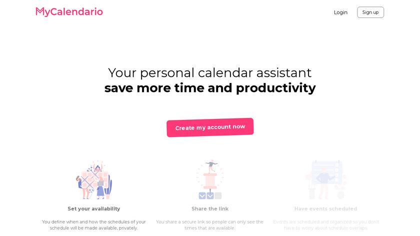 My Calendario Landing Page