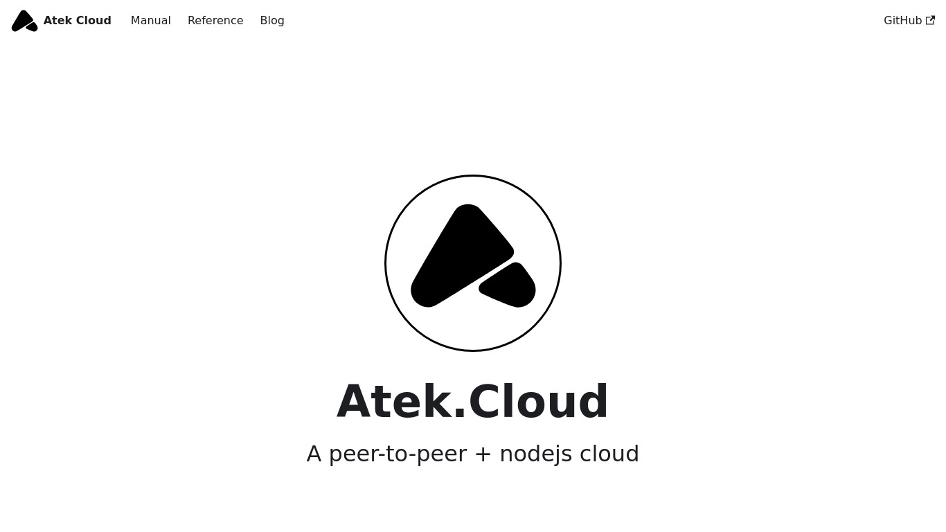Atek Landing page