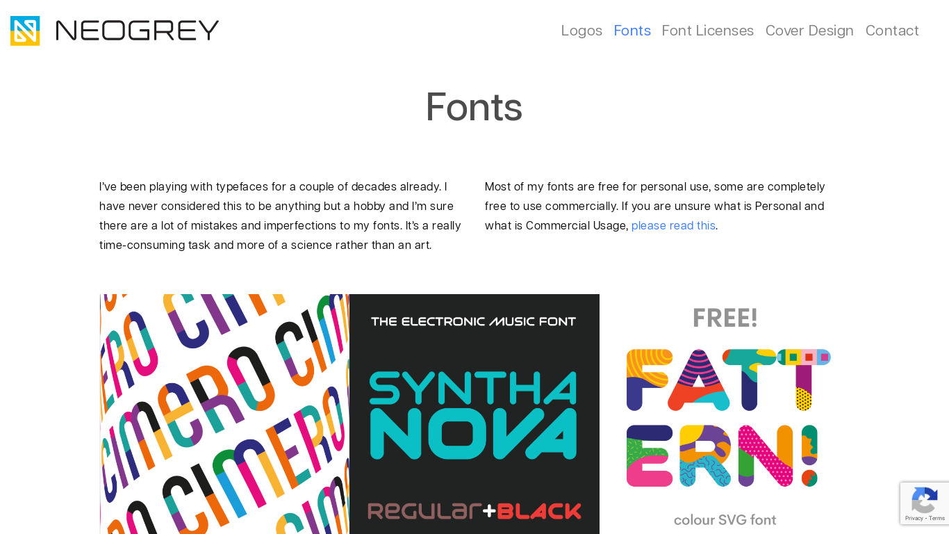 Neogrey Landing page
