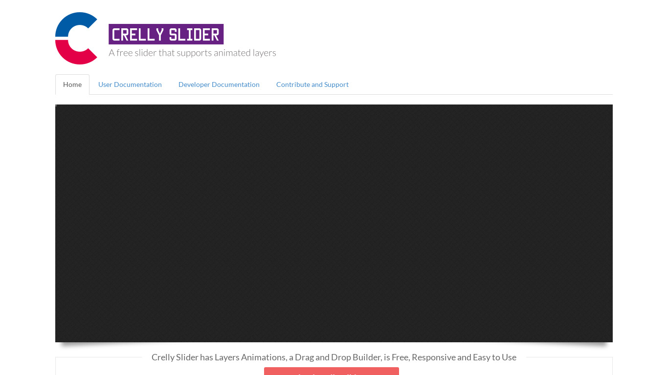 Crelly Slider Landing page