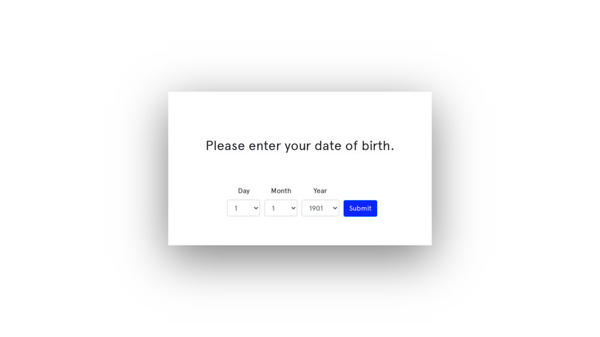 Age-Gate With Attitude Landing Page