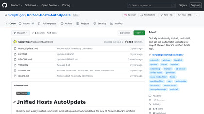 Unified Hosts AutoUpdate image
