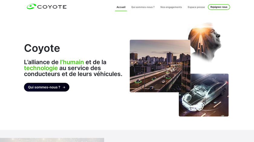 iCoyote Landing Page