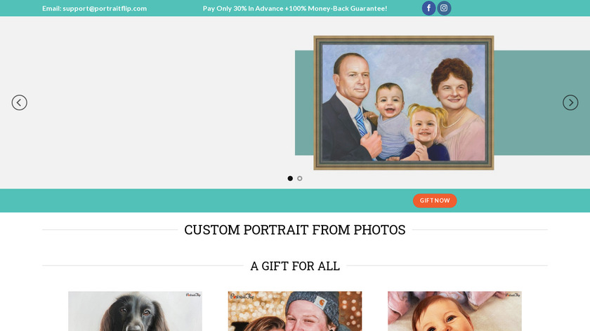 PortraitFlip Landing Page