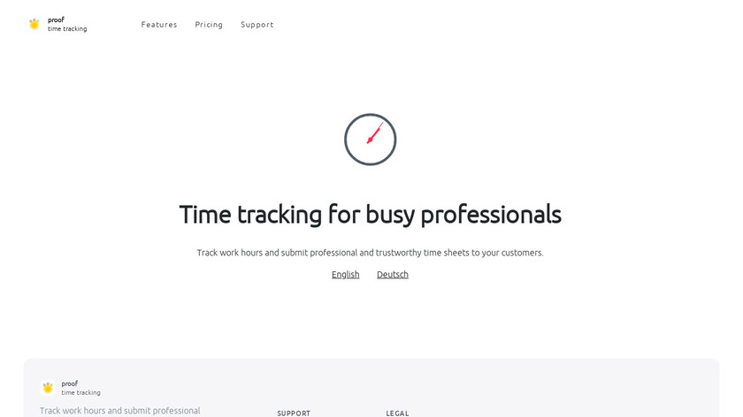 TimeLog App Landing Page