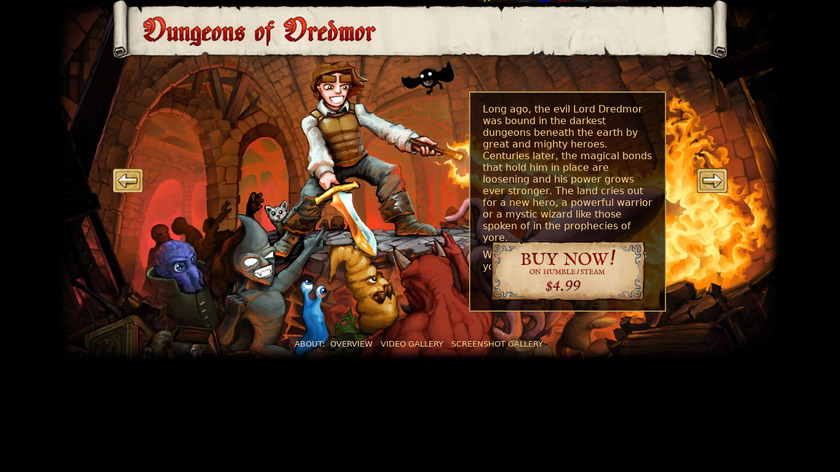 Dungeons of Dredmor Landing Page