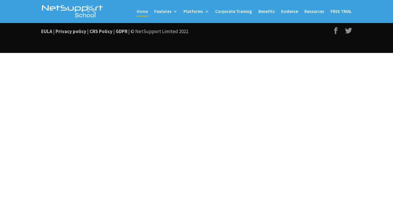 NetSupport School Landing page