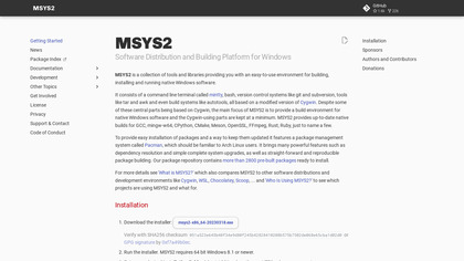 MSYS2 image