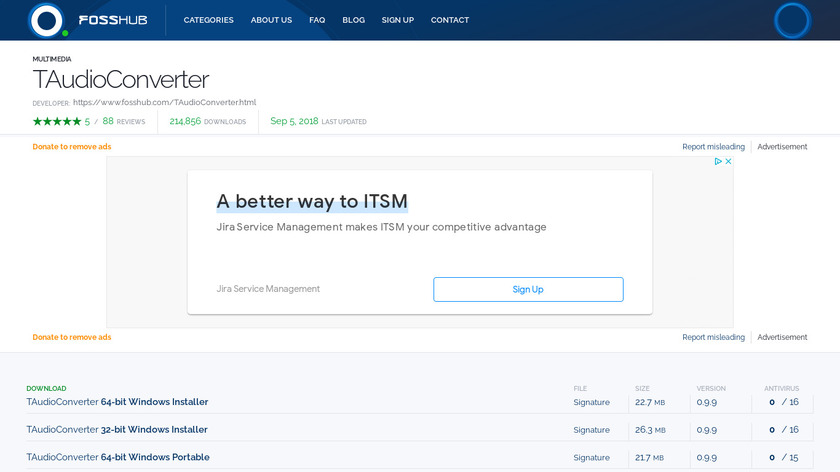 TAudioConverter Landing Page