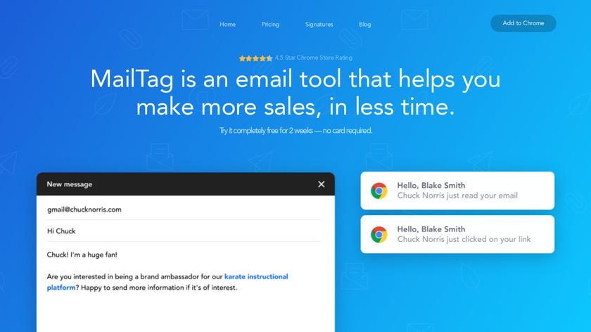 MailTag Landing Page