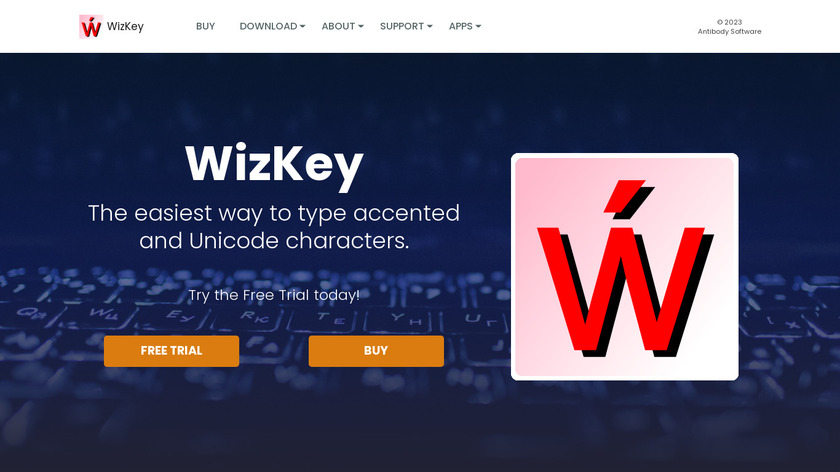 WizKey Landing Page