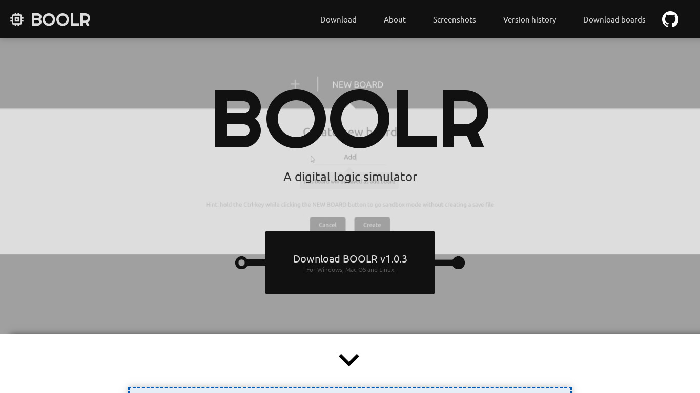 BOOLR Landing page