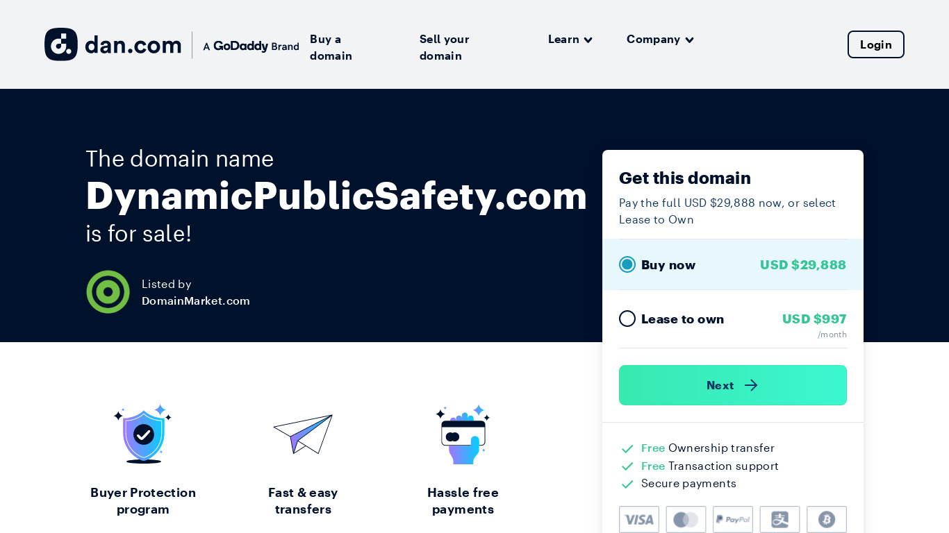 Dynamic Public Safety Landing page