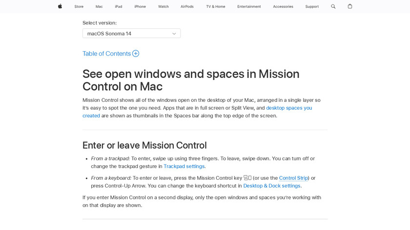 Mission Control Landing Page