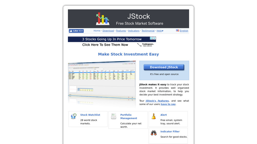 JStock Landing Page