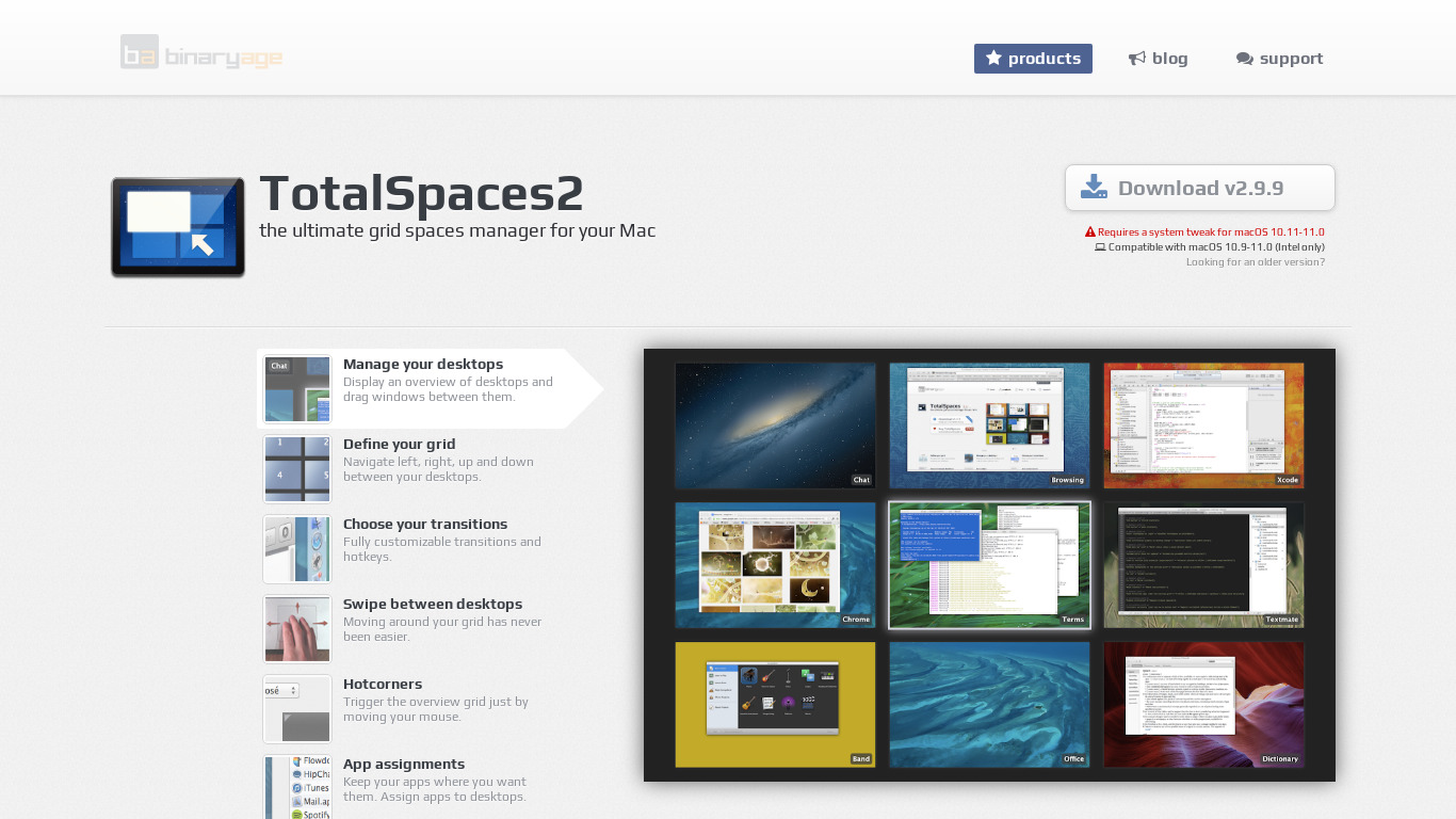 TotalSpaces Landing page