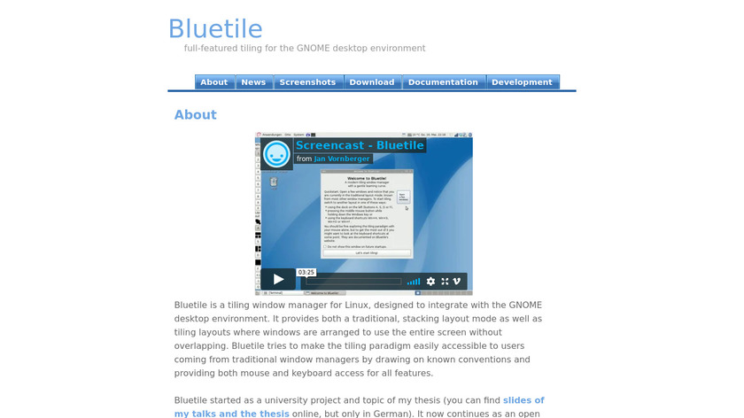 Bluetile Landing Page