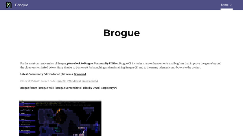 Brogue Landing Page