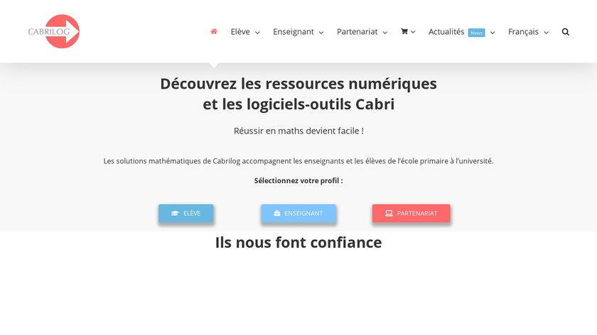 Cabri Landing Page