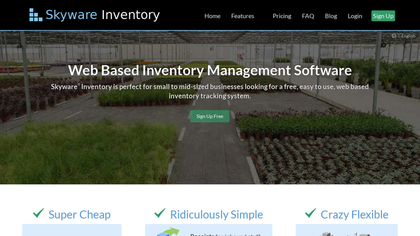 Skyware Inventory Landing Page