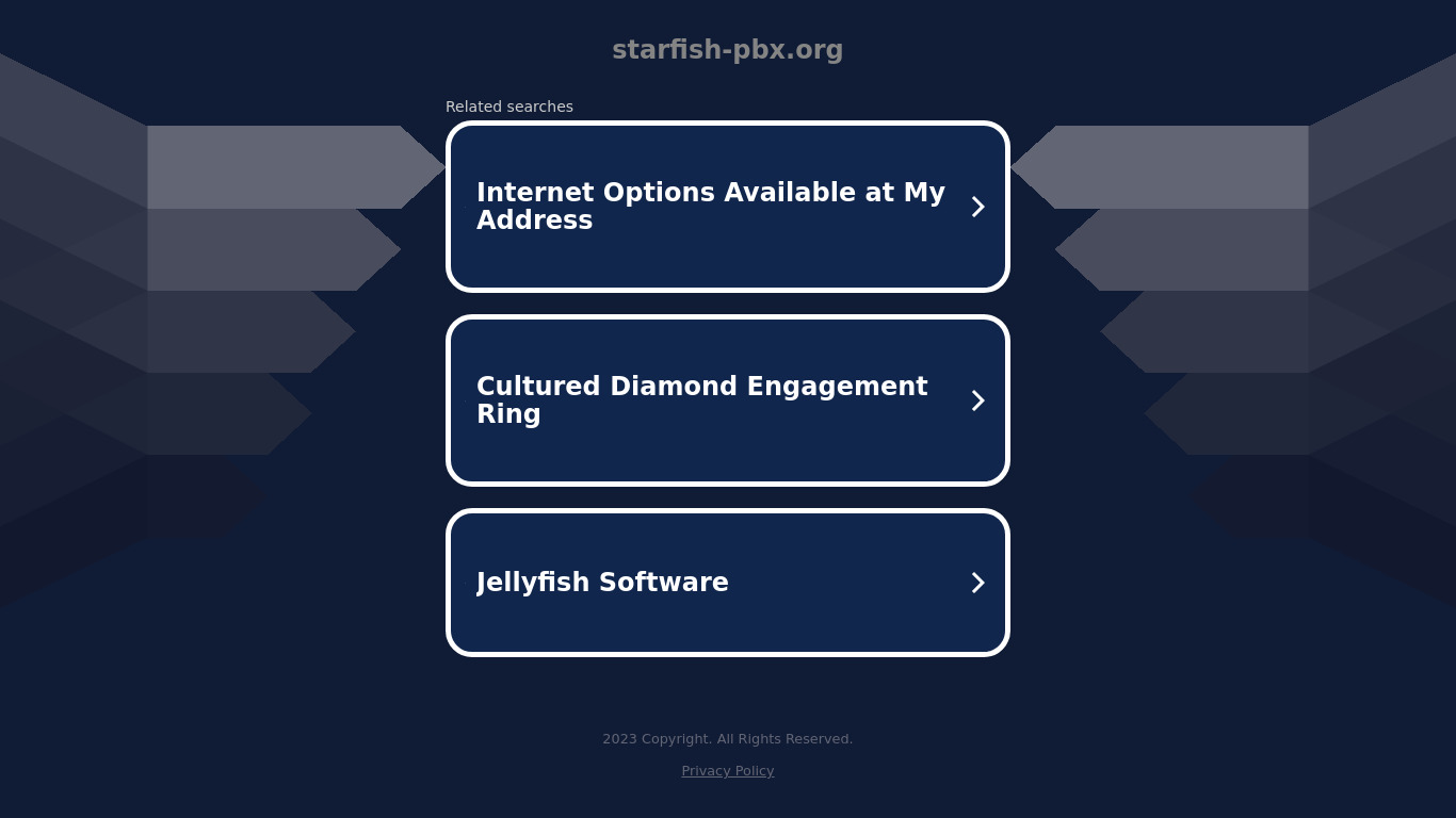 Starfish PBX Landing page
