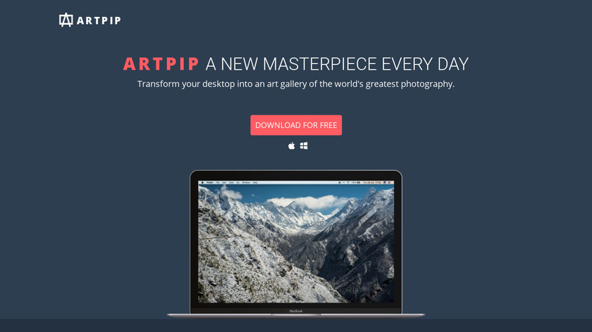 Artpip Landing Page