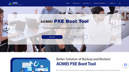 AOMEI PXE Boot image
