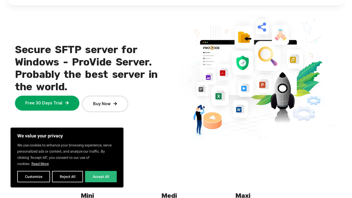 zFTPServer Suite Landing page