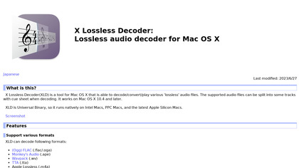 X Lossless Decoder image