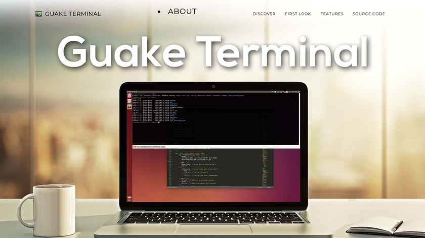 Guake terminal Landing Page