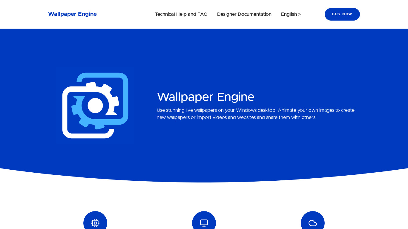 Wallpaper Engine Landing page