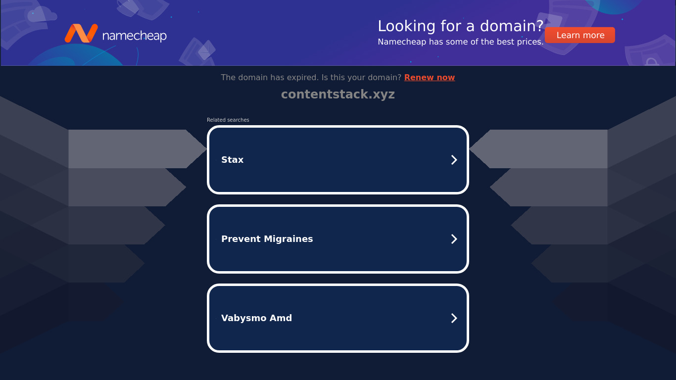 Contentstack Landing page