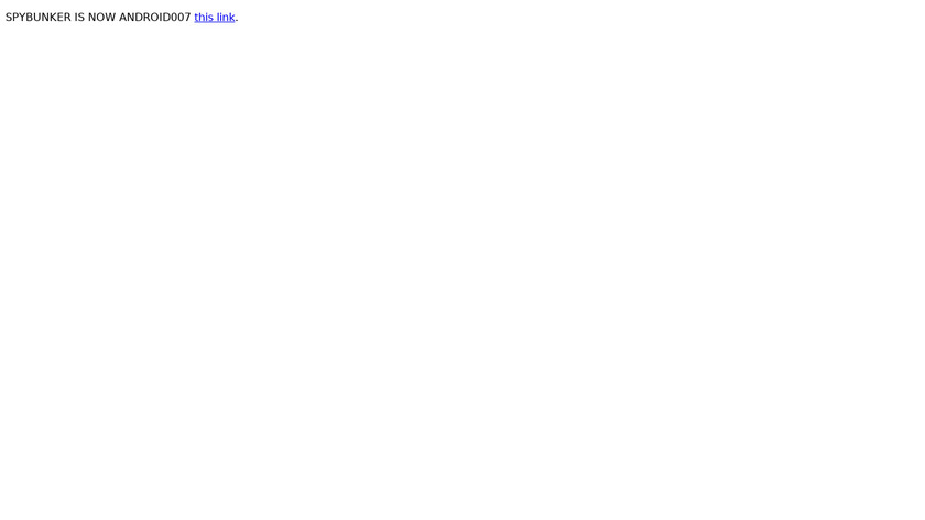 SPYBUNKER Landing Page